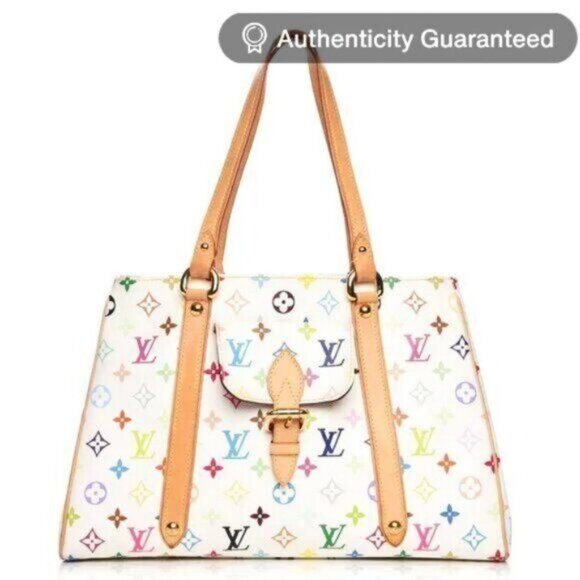 Louis Vuitton Handbags - Louis Vuitton Aurelia Monogram Multicolor White Murakami Shoulder Bag Purse Tote